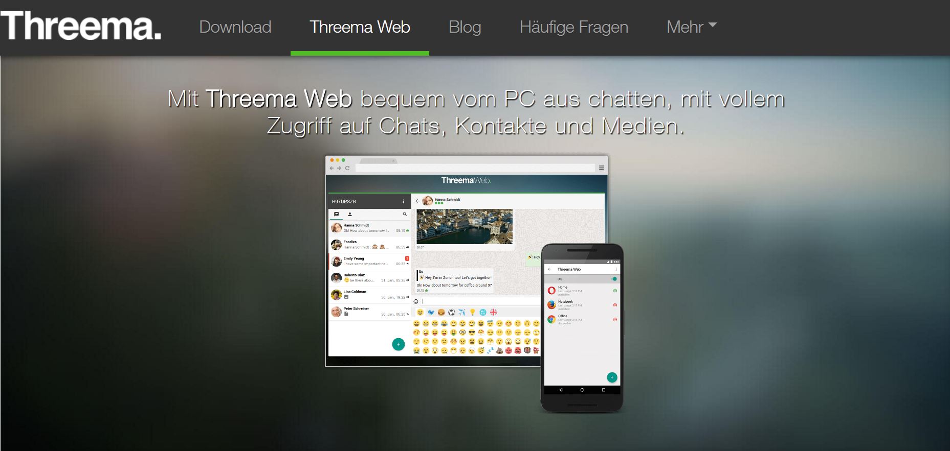 Threema Web Homepage