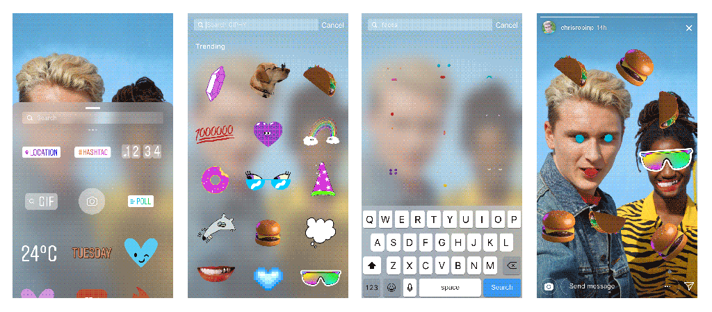 Instagram GIF-Sticker