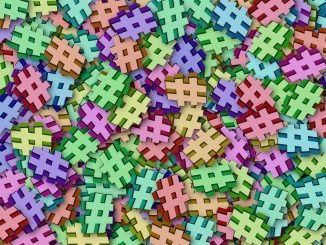 Bunte Hashtags